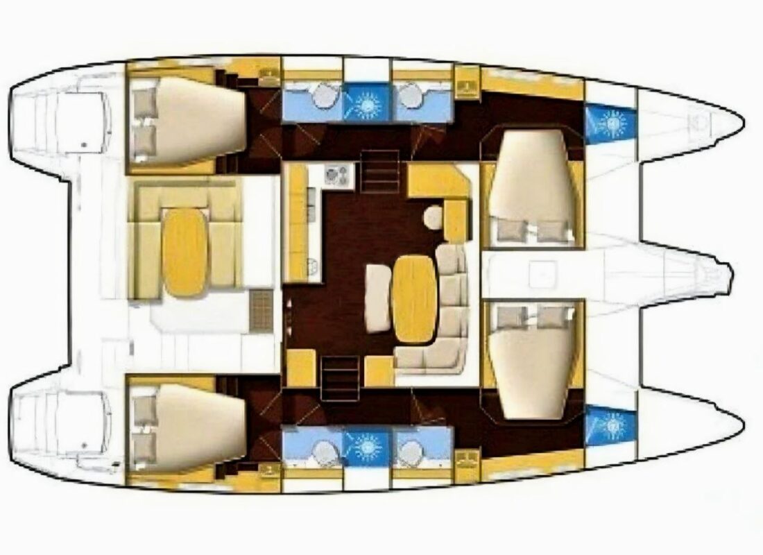 Cat38-2 Парусный катамаран cat38